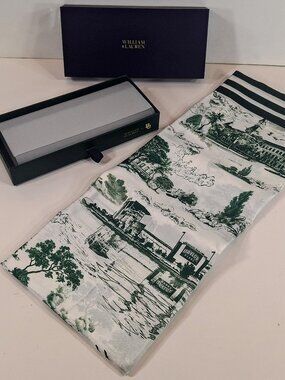 William & Lauren Baylor University 100% Silk Toile Scarf Collegiate Gift NEW
